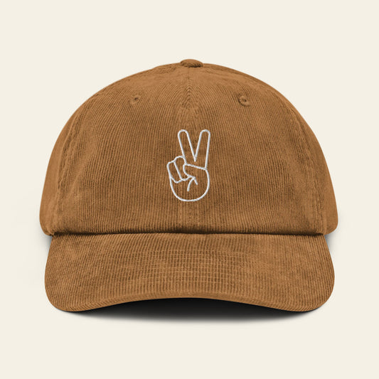 Peace Corduroy hat