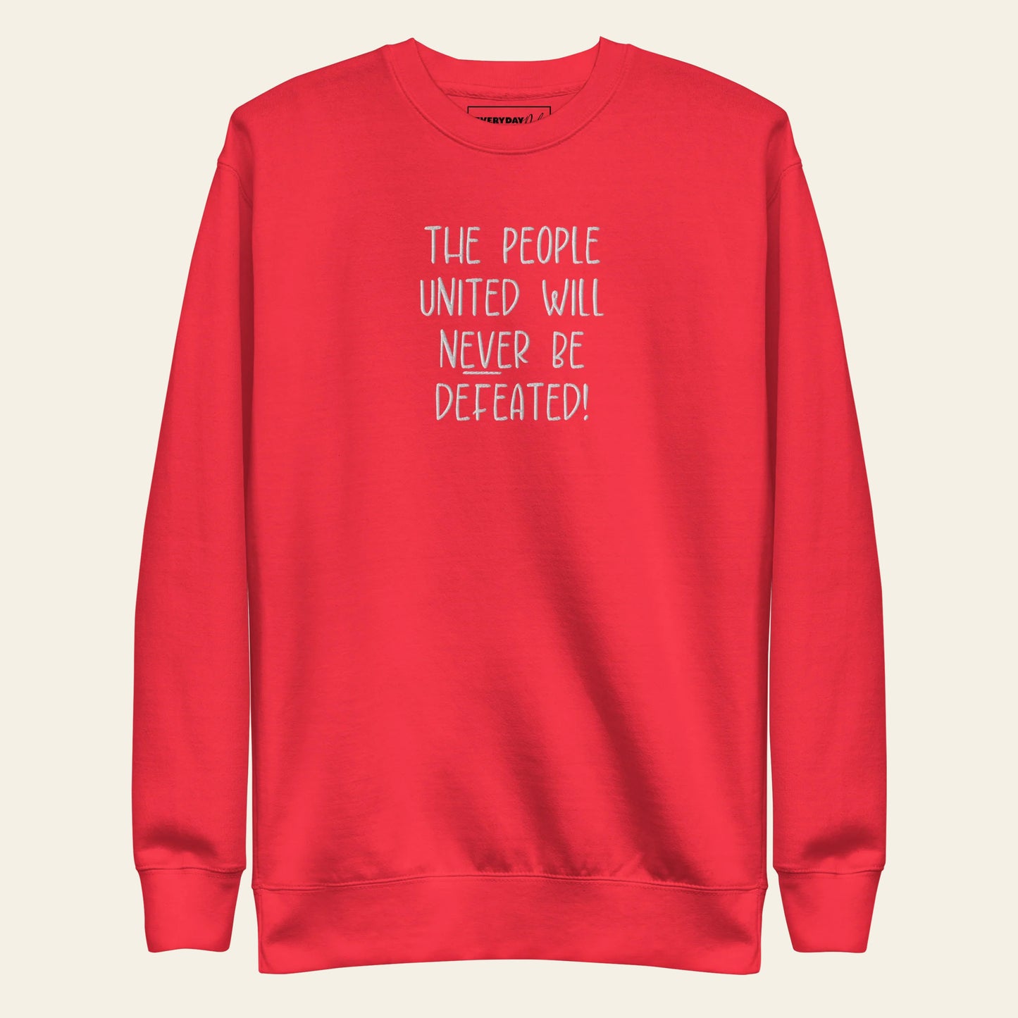 People United Embroidered Sweatshirt (Unisex)