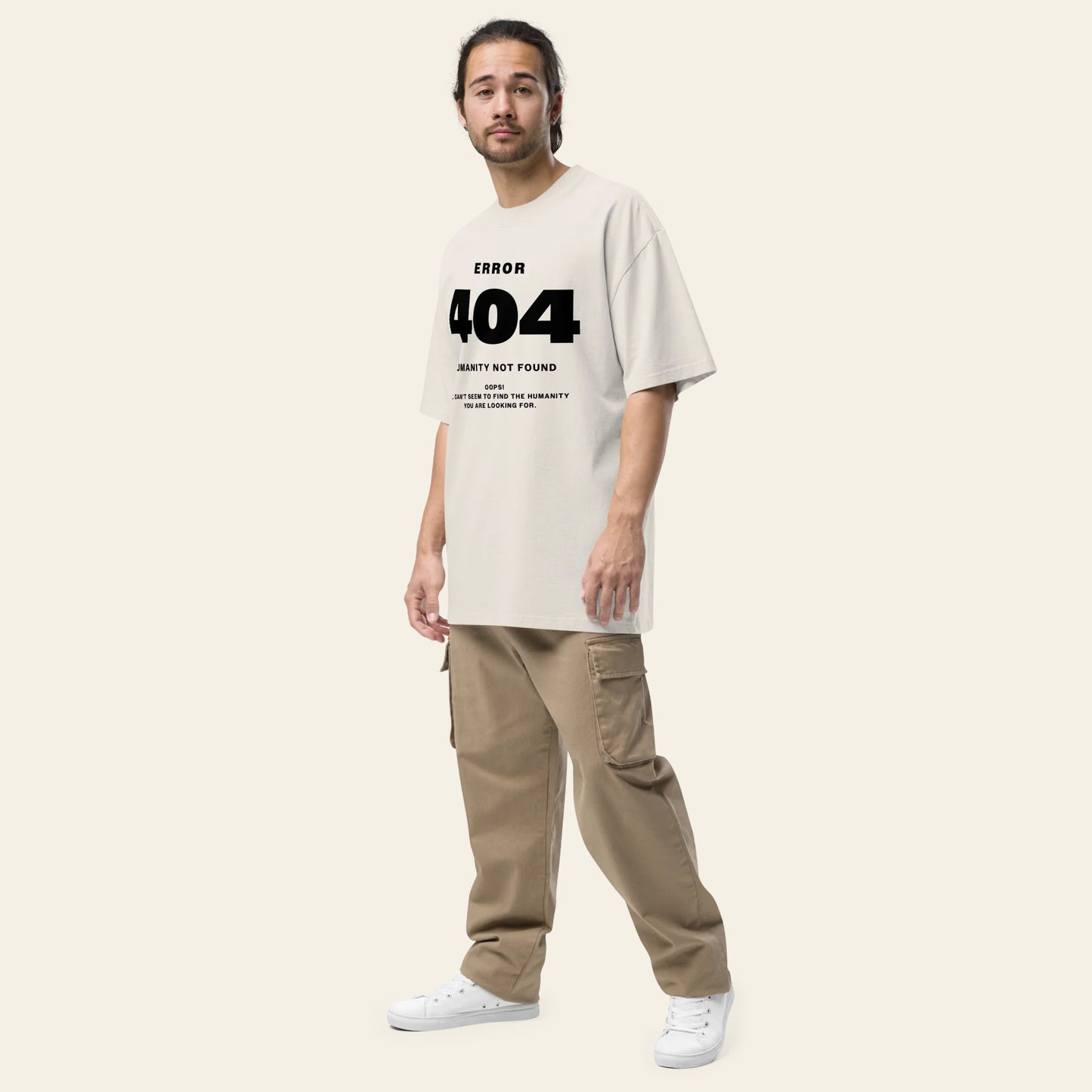 Error 404 oversized faded tee