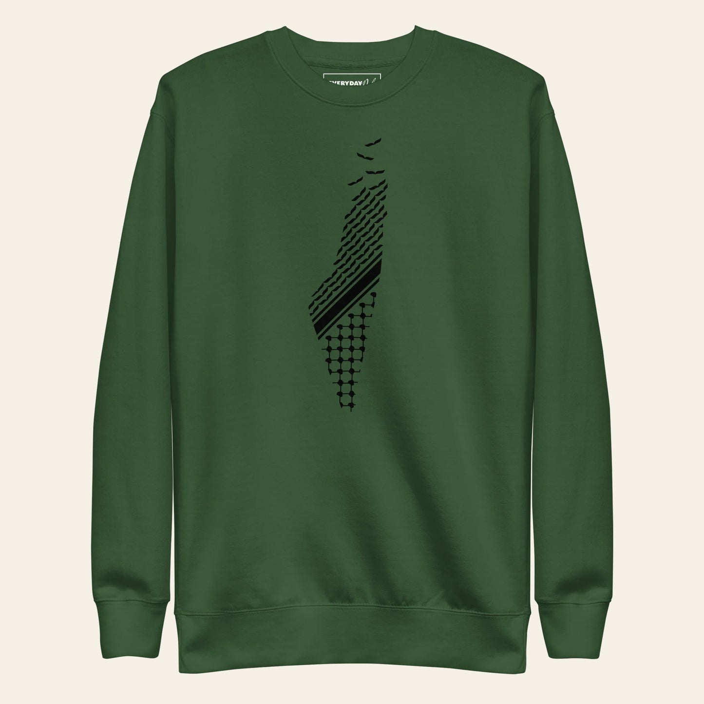 Kufiya+Palestine Sweatshirt (Unisex)