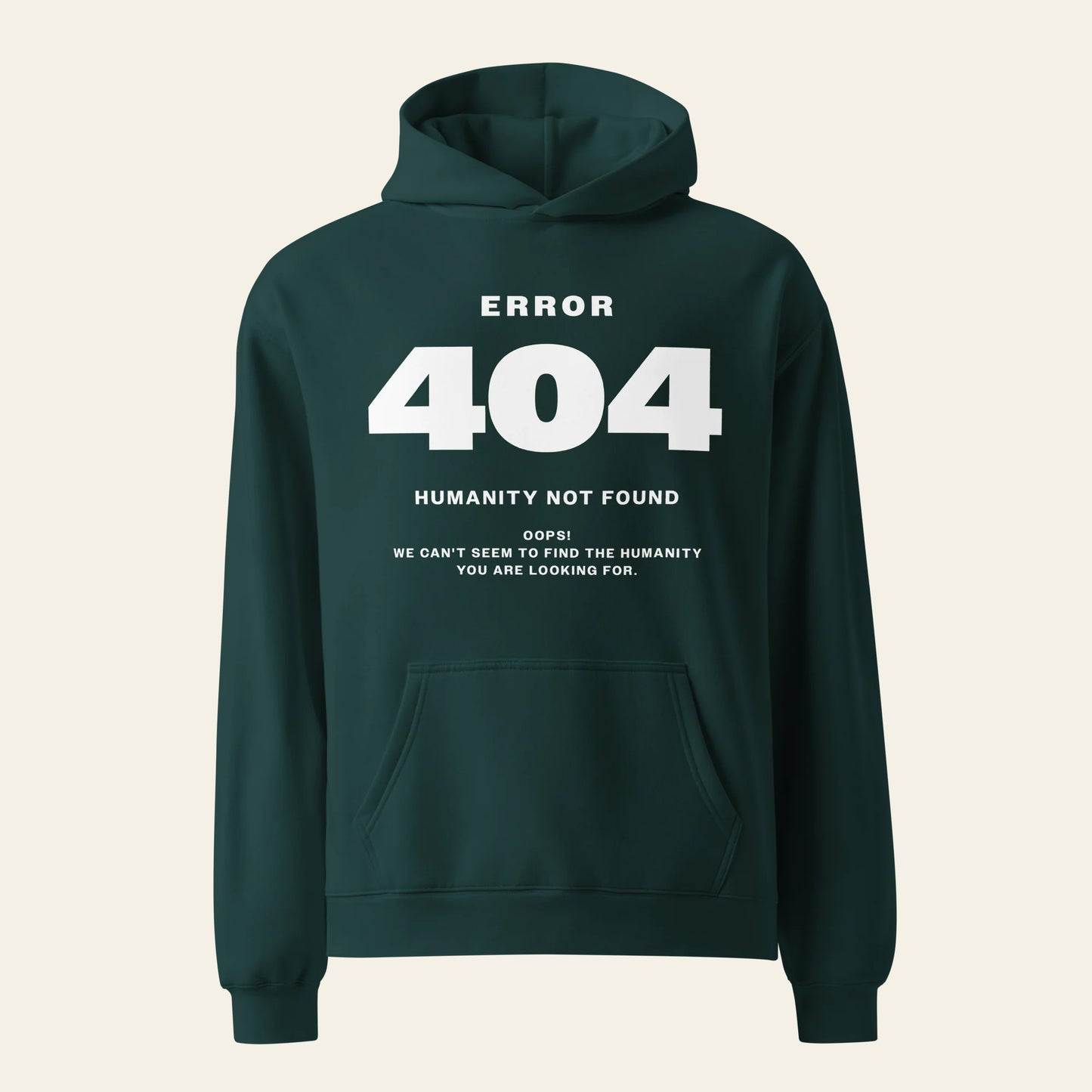 Error 404 oversized hoodie (Unisex)